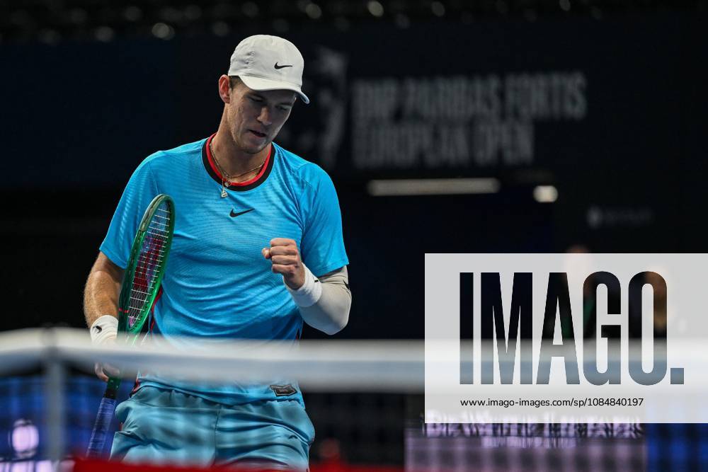 Martin Damm of the United States pictured in action during the European Open ATP, Tennis Herren tennis tournament in Brussels, on 21 October. This year s edition of the tournament is taking place from 17 to 25 October DAVIDxPINTENS x190474696x