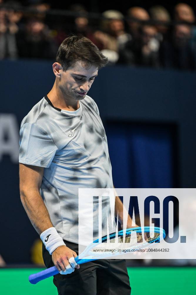 Mariano Navone of Argentina pictured in action during the European Open ATP, Tennis Herren tennis tournament in Brussels, on 21 October. This year s edition of the tournament is taking place from 17 to 25 October DAVIDxPINTENS x190497556x