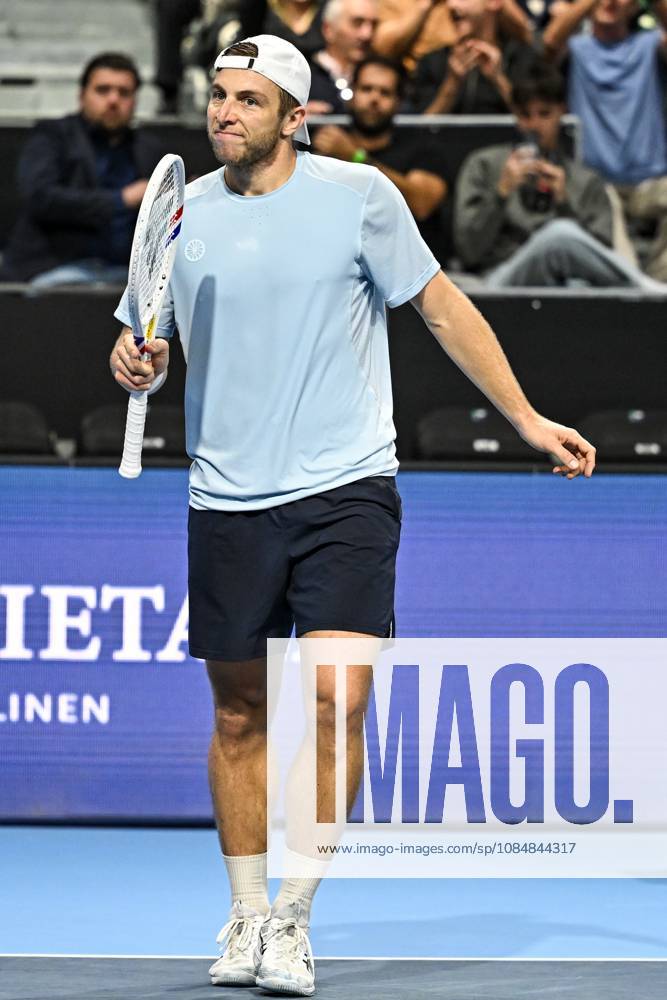 Tallon Griekspoor of the Netherlands celebrate after winning during the European Open ATP, Tennis Herren tennis tournament in Brussels, on 21 October. This year s edition of the tournament is taking place from 17 to 25 October DAVIDxPINTENS x190497867x