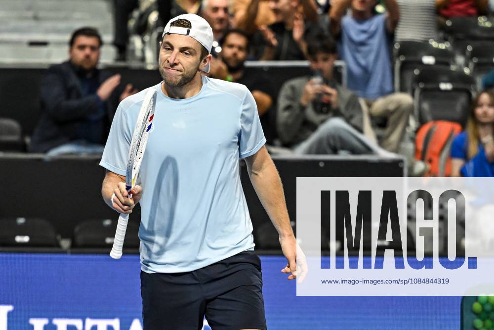 Tallon Griekspoor of the Netherlands celebrate after winning during the European Open ATP, Tennis Herren tennis tournament in Brussels, on 21 October. This year s edition of the tournament is taking place from 17 to 25 October DAVIDxPINTENS x190497875x
