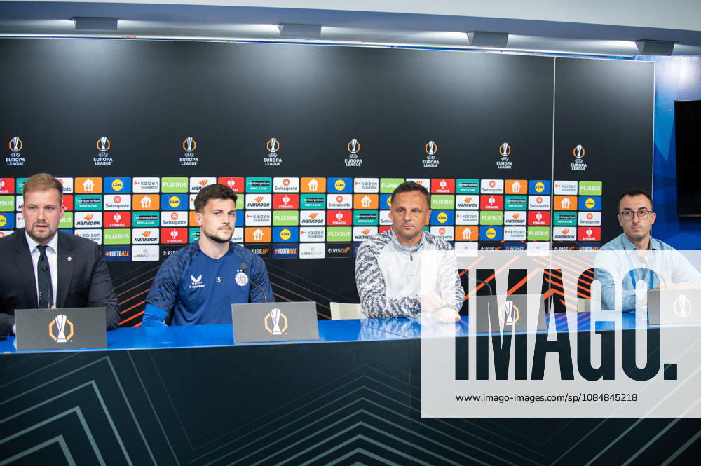 Dinamo Zagreb press and training: UEFA Europa League Niko Galesic of GNK Dinamo Zagreb and head coach of GNK Dinamo Zagreb Mario Kovacevic speak on a press conference, PK, Pressekonferenz at Makismir Stadium on October 21, 2026. in Zagreb, Croatia ahead of UEFA Europa League match between GNK Dinamo Zagreb and N.E.C. Nijmegen. LukaxAntunac PIXSELL