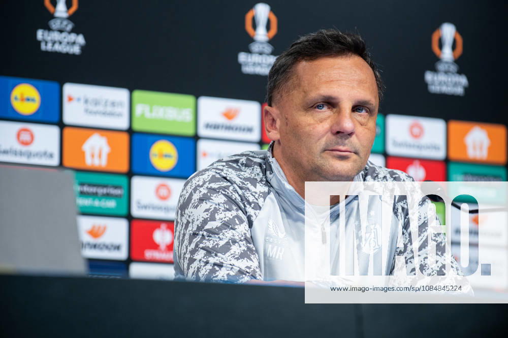 Dinamo Zagreb press and training: UEFA Europa League Head coach of GNK Dinamo Zagreb Mario Kovacevic speak on a press conference, PK, Pressekonferenz at Makismir Stadium on October 21, 2026. in Zagreb, Croatia ahead of UEFA Europa League match between GNK Dinamo Zagreb and N.E.C. Nijmegen. LukaxAntunac PIXSELL