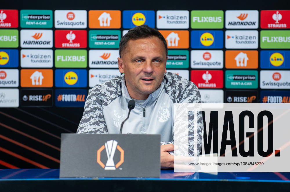 Dinamo Zagreb press and training: UEFA Europa League Head coach of GNK Dinamo Zagreb Mario Kovacevic speak on a press conference, PK, Pressekonferenz at Makismir Stadium on October 21, 2026. in Zagreb, Croatia ahead of UEFA Europa League match between GNK Dinamo Zagreb and N.E.C. Nijmegen. LukaxAntunac PIXSELL
