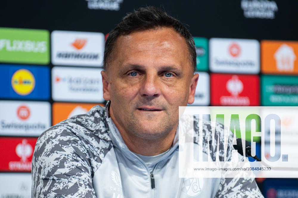 Dinamo Zagreb press and training: UEFA Europa League Head coach of GNK Dinamo Zagreb Mario Kovacevic speak on a press conference, PK, Pressekonferenz at Makismir Stadium on October 21, 2026. in Zagreb, Croatia ahead of UEFA Europa League match between GNK Dinamo Zagreb and N.E.C. Nijmegen. LukaxAntunac PIXSELL