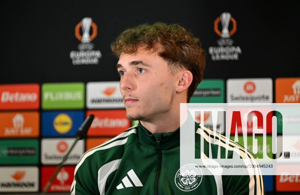 Callum Osmand of Celtic at press conference, PK, Pressekonferenz Celtic Training, Football, Lennoxtown Training Centre, Glasgow, Scotland, UK - 21 Oct 2026Glasgow Lennoxtown Training Centre Scotland United Kingdom