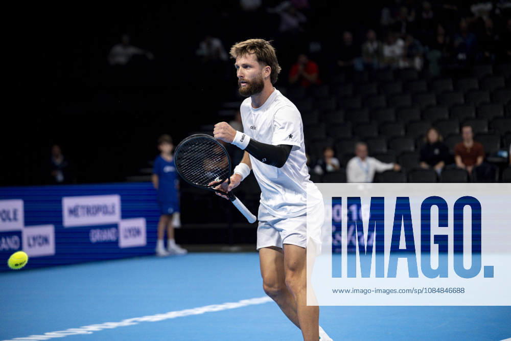 TENNIS : ATP, Tennis Herren 250 - Grand Tennis AURA - Decines (France) 21 10 2026 Corentin Moutet (FRA) vs Felix Balshaw (FRA) during the tournament of the Auvergne Rhône-Alpes Grand Prix at the LDLC Arena in Décines on October 21, 2026. Photo Sandrine Thesillat PsNewZ