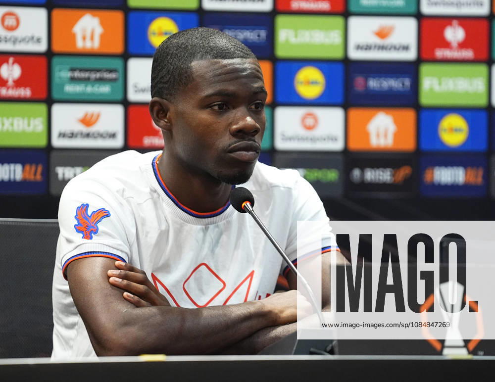 Ahead of Besiktas v Crystal Palace - UEFA Europa League ISTANBUL, TURKIYE - OCTOBER 21: Tyrick Mitchell of Crystal Palace attends a press conference, PK, Pressekonferenz at Tupras Stadium ahead of UEFA Europa League football match against Besiktas in Istanbul, Turkiye on October 21, 2026. Esra Bilgin Anadolu Istanbul Turkey. Editorial use only. Please get in touch for any other usage.