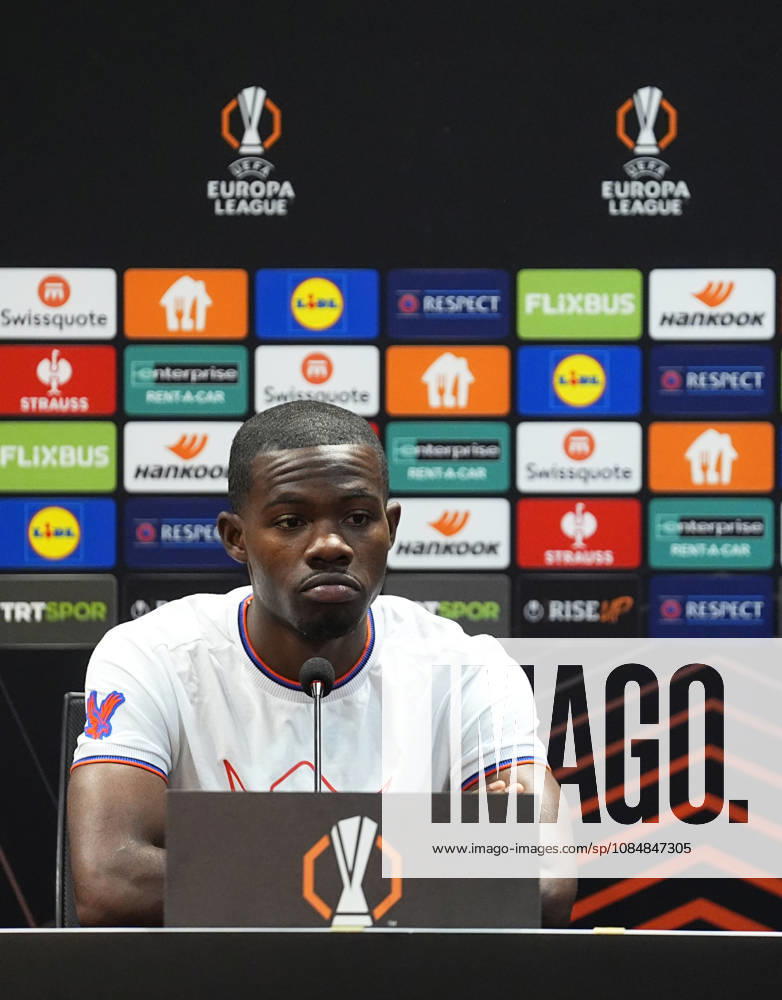 Ahead of Besiktas v Crystal Palace - UEFA Europa League ISTANBUL, TURKIYE - OCTOBER 21: Tyrick Mitchell of Crystal Palace attends a press conference, PK, Pressekonferenz at Tupras Stadium ahead of UEFA Europa League football match against Besiktas in Istanbul, Turkiye on October 21, 2026. Esra Bilgin Anadolu Istanbul Turkey. Editorial use only. Please get in touch for any other usage.