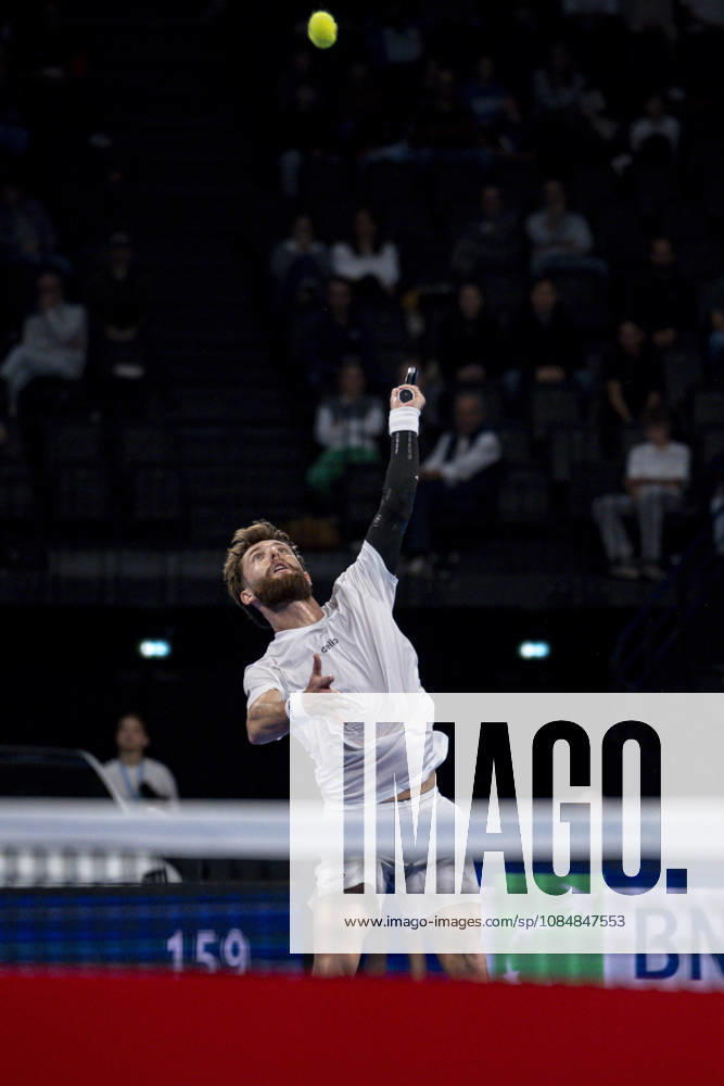 TENNIS : ATP, Tennis Herren 250 - Grand Tennis AURA - Decines (France) 21 10 2026 Corentin Moutet (FRA) vs Felix Balshaw (FRA) during the tournament of the Auvergne Rhône-Alpes Grand Prix at the LDLC Arena in Décines on October 21, 2026. Photo Sandrine Thesillat PsNewZ
