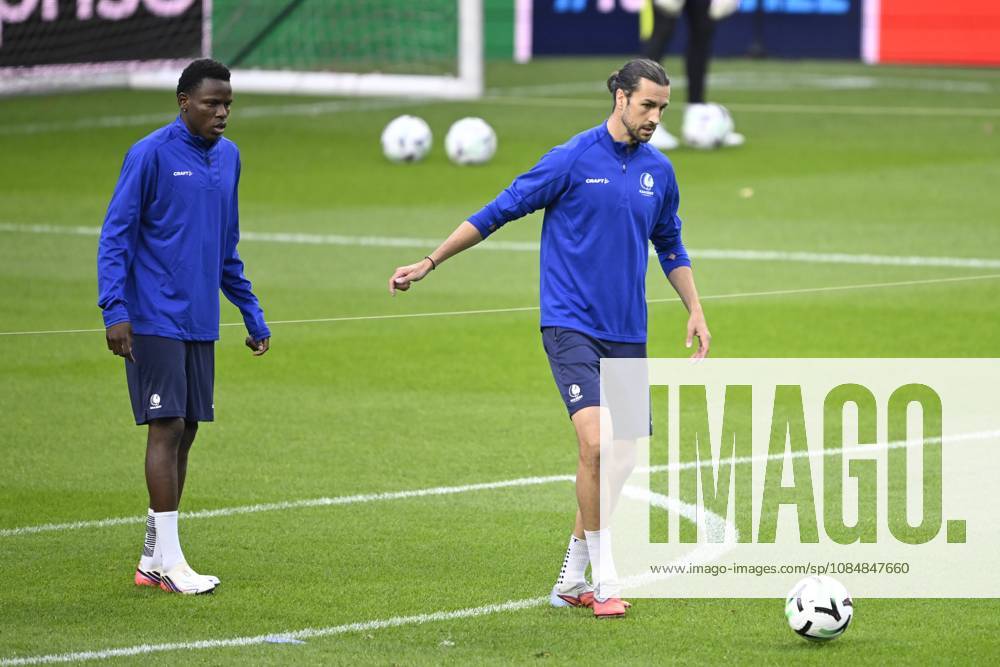 SC Braga v KAA Gent - UEFA Conference League Media Activities 21 10 2026 BRAGA, PORTUGAL - OCTOBER 21 : Burgess Christian defender of KAA Gent and Goore Hyllarion Bi forward of KAA Gent pictured during a training session ahead of the UEFA Conference League 2026 27 League Phase matchday 2 match between SC Braga and KAA Gent on October 21, 2026 in Braga, Portugal, 21 10 2026 Braga Portugal