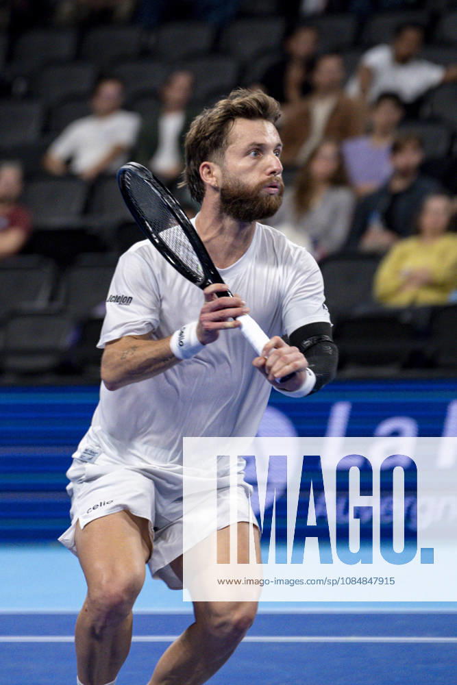 TENNIS : ATP, Tennis Herren 250 - Grand Tennis AURA - Decines (France) 21 10 2026 Corentin Moutet (FRA) vs Felix Balshaw (FRA) during the tournament of the Auvergne Rhône-Alpes Grand Prix at the LDLC Arena in Décines on October 21, 2026. Photo Sandrine Thesillat PsNewZ