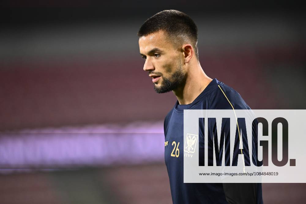 FC Midtjylland v Sint-Truidense VV - UEFA Conference League Media Activities 21 10 2026 HERNING, DENMARK - OCTOBER 21 : Musliu Visar defender of Sint-Truidense VV pictured during a training session ahead of the UEFA Conference League 2026 27 League Phase matchday 2 match between FC Midtjylland and Sint-Truidense VV on October 21, 2026 in Herning, Denmark, 21 10 2026 Herning Denmark