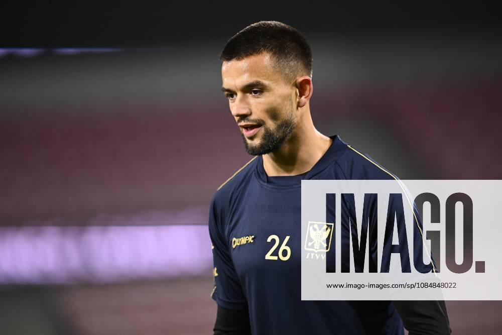 FC Midtjylland v Sint-Truidense VV - UEFA Conference League Media Activities 21 10 2026 HERNING, DENMARK - OCTOBER 21 : Musliu Visar defender of Sint-Truidense VV pictured during a training session ahead of the UEFA Conference League 2026 27 League Phase matchday 2 match between FC Midtjylland and Sint-Truidense VV on October 21, 2026 in Herning, Denmark, 21 10 2026 Herning Denmark