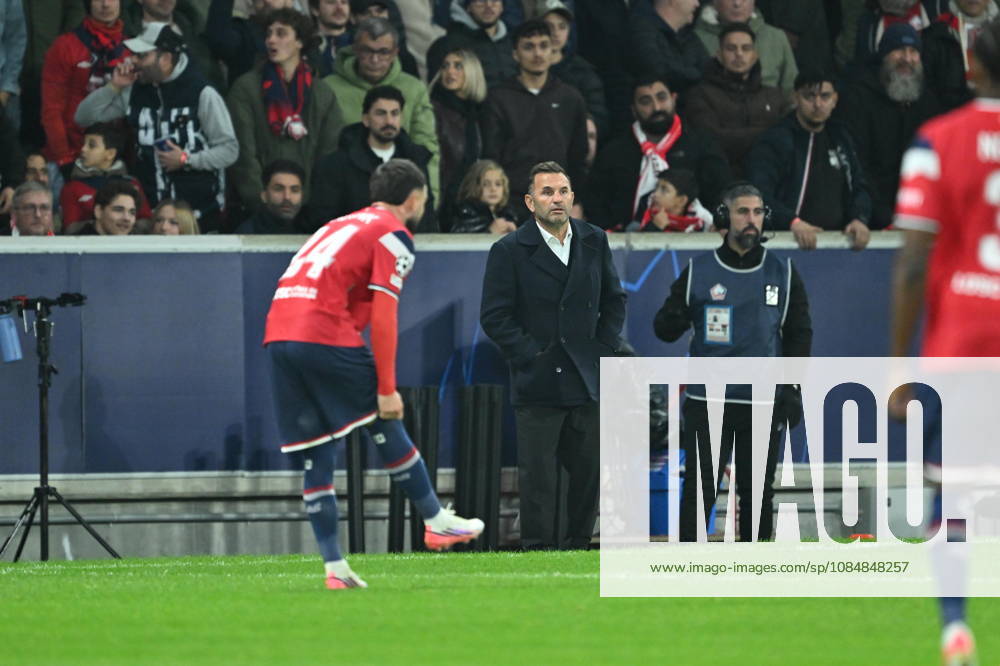 Lille v Galatasaray - UEFA Champions League LILLE, FRANCE - OCTOBER 21: Head coach Okan Buruk of Galatasaray looks on during the UEFA Champions League first round day 3 football match between Lille LOSC and Galatasaray at the Pierre Mauroy Stadium in Villeneuve-d Ascq, northern France on October 21, 2026. Mustafa Yalcin Anadolu Lille France. Editorial use only. Please get in touch for any other usage.