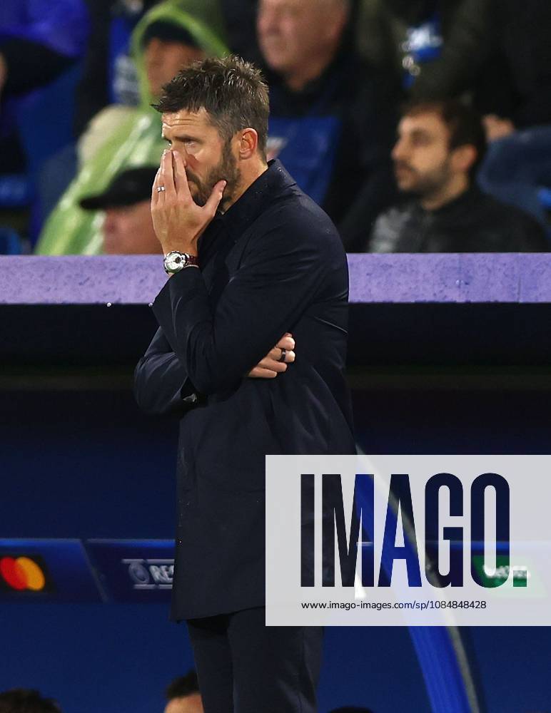 Manchester United, ManU manager Michael Carrick shows a look of dejection Como v Manchester United, UEFA Champions League, Football, Stadio Giuseppe Sinigaglia, Como, Italy - 21 Oct 2026Como Stadio Giuseppe Sinigaglia Italy