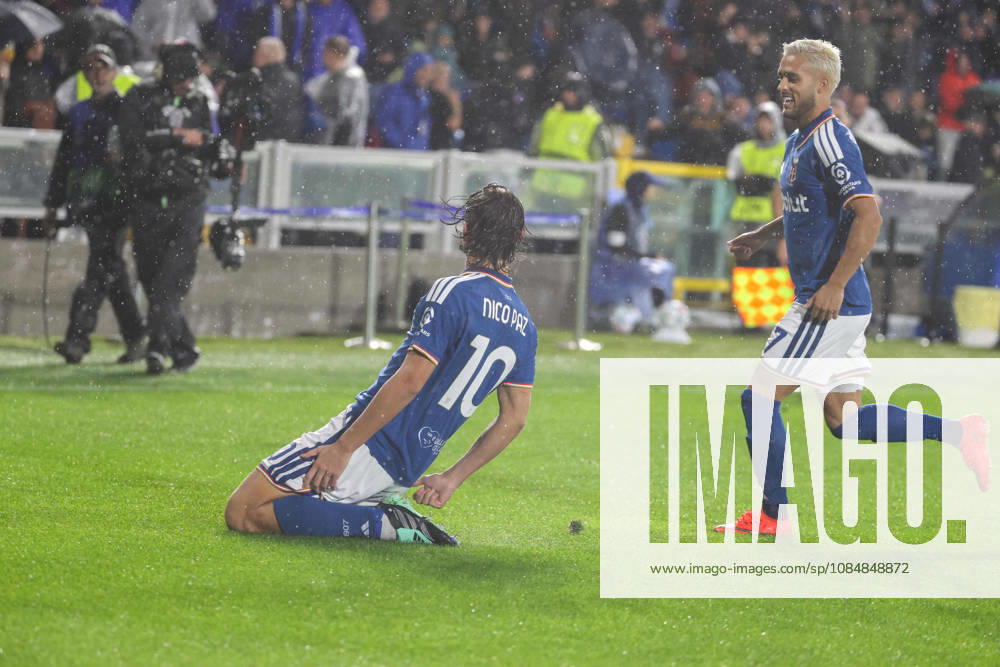 Como vs Manchester United, ManU of UEFA Champions League year 2026 27 Goal the Nicolas Paz OF FC Como During the UEFA Champions League football match between FC Como and FC Manchester United on 21 10 2026 at the Giuseppe Sinigaglia Stadium in Como Como Stadio Giuseppe Sinigaglia Como Italia