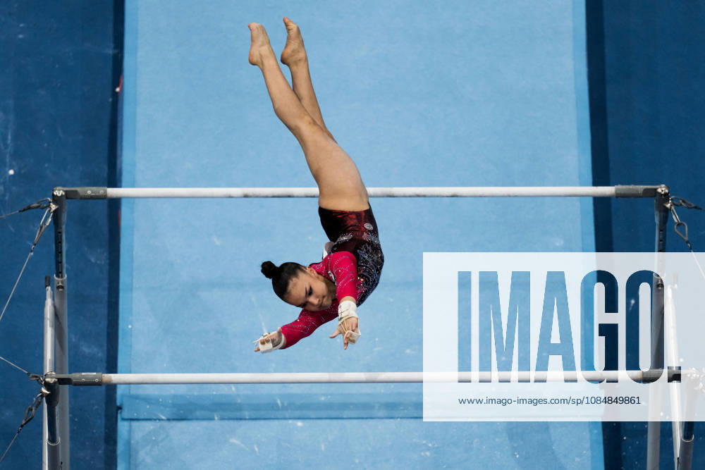 2026 Artistic Gymnastics World Championships, Day 5, Women s Team Final 261021 Milana Kaiumova of Russia and assistant coach competes in uneven bars during women s team final on day five of the 2026 Artistic Gymnastics World Championships on October 21, 2026 in Rotterdam. Photo: Joel Marklund BILDBYRÅN kod JM JM0863 bbeng artistisk gymnastik artistic gymnastics gymnastik-vm vm artistic gymnastics world championships final lagfinal team final dam