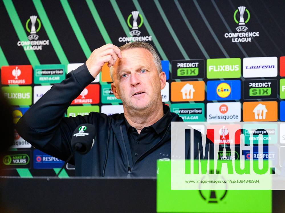 GIBRALTAR , 21 10-2026 , Europa Point stadium , season 2026 2027 , UEFA Conference League football , press conference, PK, Pressekonferenz FC Twente coach John van den Brom Press conference Twente x208916335x