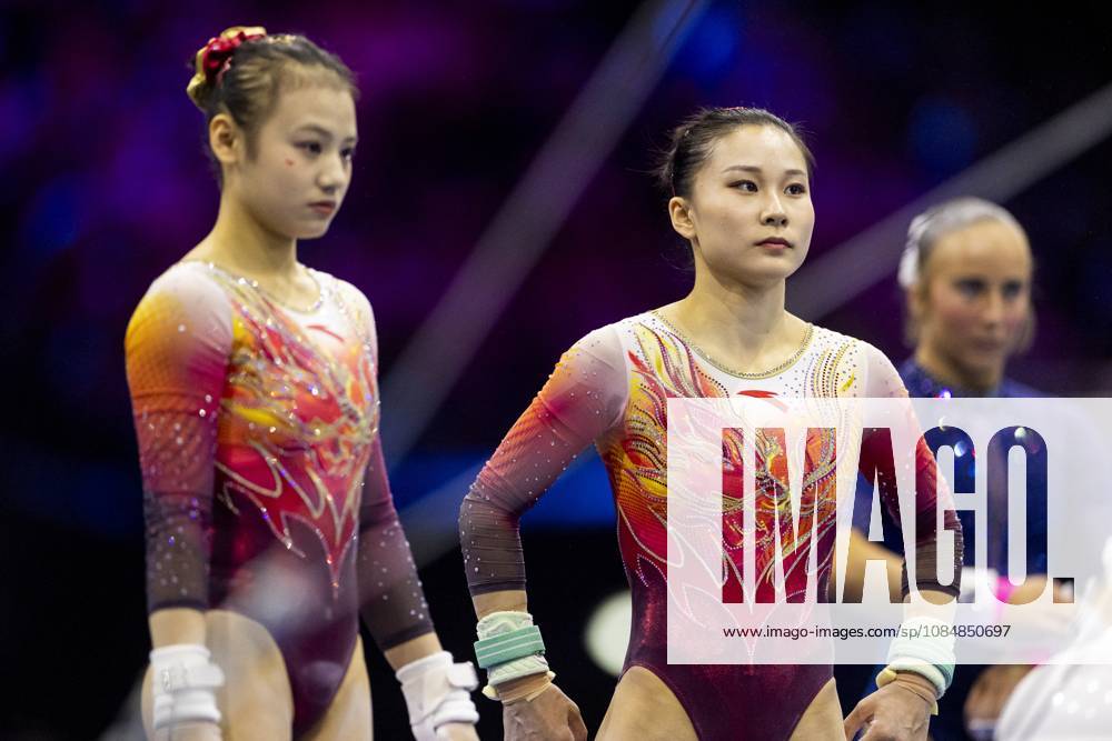 ROTTERDAM - Chinese gymnasts during the team final at the World Gymnastics Championships in Rotterdam Ahoy. IRIS VAN DEN BROEK ANP ANPxSportx IVx 573182546 originalFilename: 573182546