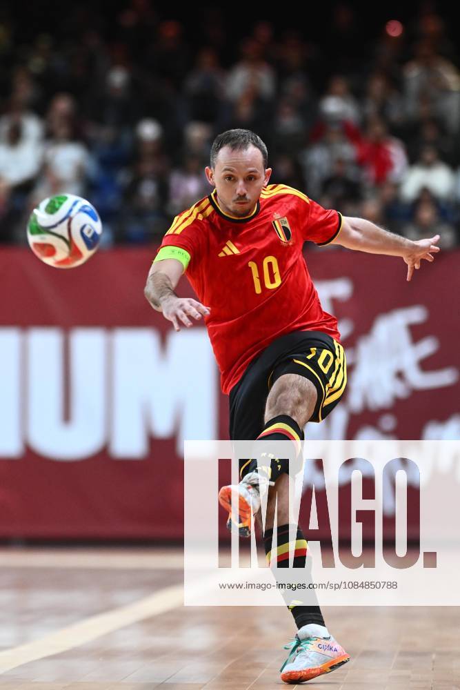 Belgium vs Slovenia - FIFA Futsal World Cup 2028 Main Round Group Phase ANTWERPEN, BELGIUM - OCTOBER 21 : Ghislandi Marvin of Red Devils Futsal during the FIFA Futsal World up 2028 main round group phase at the Lotto Arena on October 21, 2026 in Antwerpen, Belgium, 21 10 2026 Antwerpen Belgium