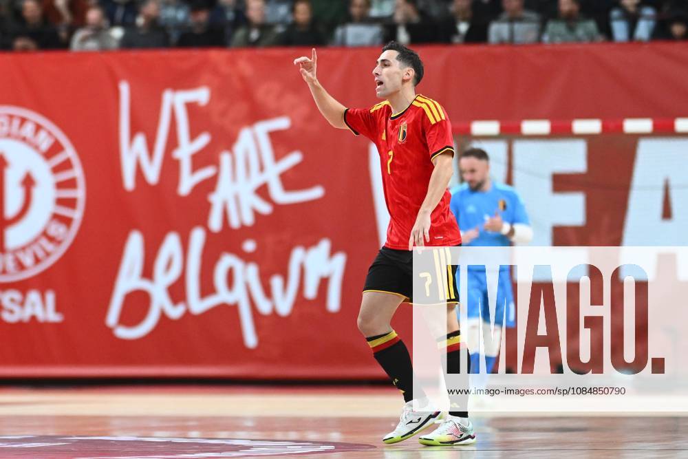 Belgium vs Slovenia - FIFA Futsal World Cup 2028 Main Round Group Phase ANTWERPEN, BELGIUM - OCTOBER 21 : Dillen Steven of Red Devils Futsal during the FIFA Futsal World up 2028 main round group phase at the Lotto Arena on October 21, 2026 in Antwerpen, Belgium, 21 10 2026 Antwerpen Belgium