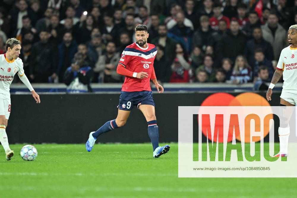 Lille LOSC v Galatasaray - UEFA Champions League LILLE, FRANCE - OCTOBER 21: Olivier Giroud of Lille in action during UEFA Champions League match between Lille and Galatasaray at Stade Pierre-Mauroy (Pierre Mauroy Stadium) in Lille, France on October 21, 2026. Mustafa Yalcin Anadolu Lille France. Editorial use only. Please get in touch for any other usage.