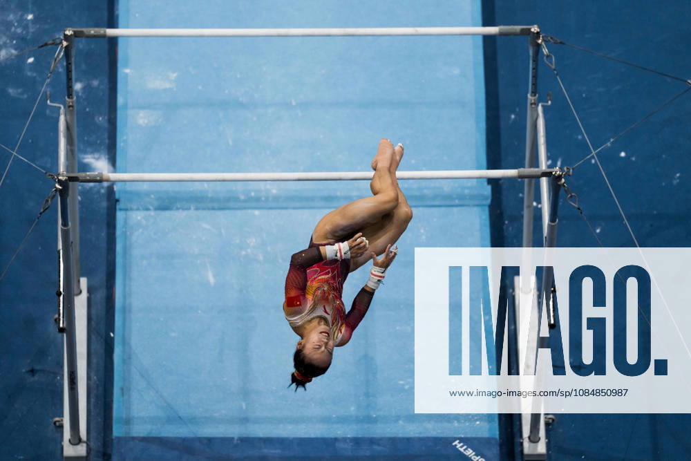 2026 Artistic Gymnastics World Championships, Day 5, Women s Team Final 261021 Qingying Zhang of China competes in uneven bars during women s team final on day five of the 2026 Artistic Gymnastics World Championships on October 21, 2026 in Rotterdam. Photo: Joel Marklund BILDBYRÅN kod JM JM0863 bbeng artistisk gymnastik artistic gymnastics gymnastik-vm vm artistic gymnastics world championships final lagfinal team final dam