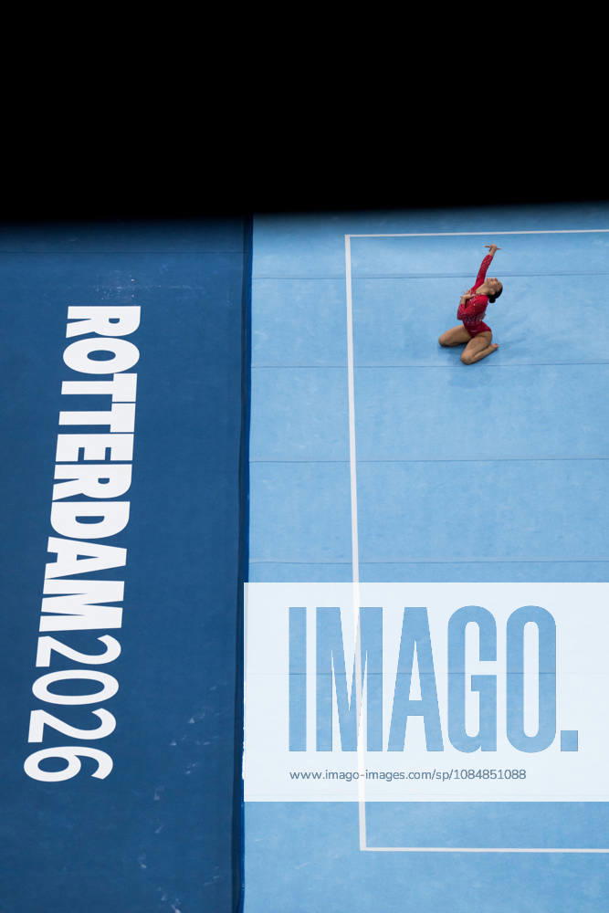 2026 Artistic Gymnastics World Championships, Day 5, Women s Team Final 261021 Maiana Prat of France competes in floor exercise during women s team final on day five of the 2026 Artistic Gymnastics World Championships on October 21, 2026 in Rotterdam. Photo: Joel Marklund BILDBYRÅN kod JM JM0863 bbeng artistisk gymnastik artistic gymnastics gymnastik-vm vm artistic gymnastics world championships final lagfinal team final dam frankrike france