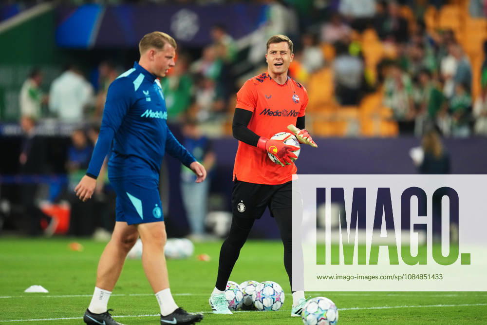 UEFA Champions League: Real Betis Balompie v Feyenoord Rotterdam Seville - Goalkeeper Tjark Ernst of Feyenoord the competition round of the UEFA Champions League season. The match is set between Real Betis Balompie and Feyenoord Rotterdam at Estadio La Cartuja on 21 October 2026 in Seville, Spain.