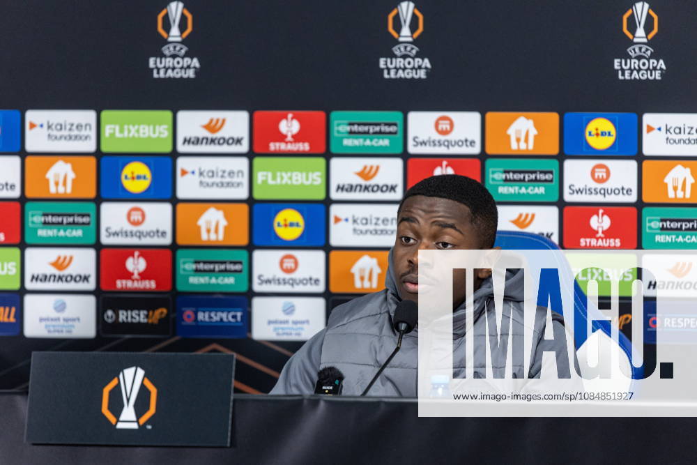 2026.10.21 Poznan Pilka nozna Liga Europy sezon 2026 2027 AFC Sunderland konferencja prasowa N z Noah Sadiki Foto Pawel Jaskolka PressFocus 2026.10.21 Poznan Football Europa League season 2026 2027 AFC Sunderland press conference, PK, Pressekonferenz Credit: Pawel Jaskolka PressFocus NEWSPIX.PL --- newspix.pl