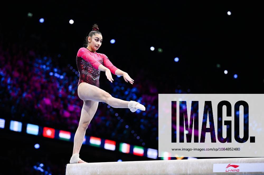 Netherlands Artistic Gymnastics World Championships 9270104 21.10.2026 Liudmila Roshchina of Team World Gymnastics Neutral Athletes 2 competes on the balance beam during the women s team final at the 2026 World Artistic Gymnastics Championships in Rotterdam, the Netherlands. Alexey Filippov Sputnik Rotterdam Netherlands