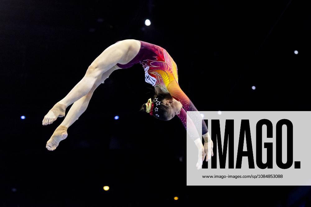 ROTTERDAM - Qinqin Ke (China) during the team final at the World Gymnastics Championships in Rotterdam Ahoy. IRIS VAN DEN BROEK ANP ANPxSportx IVx 573185611 originalFilename: 573185611