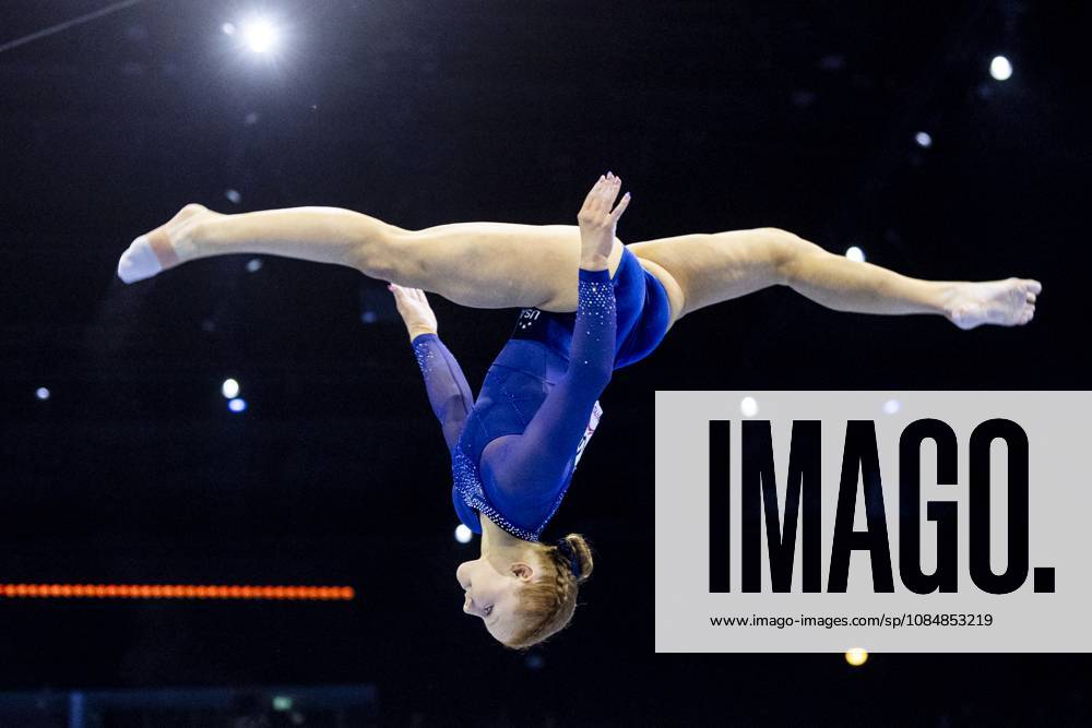 ROTTERDAM - Dulcy Taylor (USA) during the team final at the World Gymnastics Championships in Rotterdam Ahoy. IRIS VAN DEN BROEK ANP ANPxSportx IVx 573186130 originalFilename: 573186130