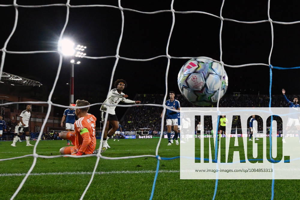 Cm Como 21 10 2026 - Champions League Como Manchester United, ManU foto Cristiano Mazzi Image nella foto: gol Joshua Zirkzee