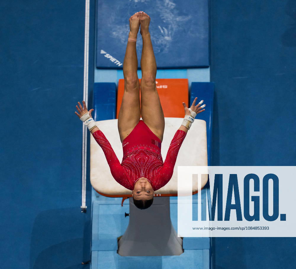 2026 Artistic Gymnastics World Championships, Day 5, Women s Team Final 261021 Lorette Charpy of France competes in vault during women s team final on day five of the 2026 Artistic Gymnastics World Championships on October 21, 2026 in Rotterdam. Photo: Joel Marklund BILDBYRÅN kod JM JM0863 bbeng artistisk gymnastik artistic gymnastics gymnastik-vm vm artistic gymnastics world championships final lagfinal team final dam frankrike france