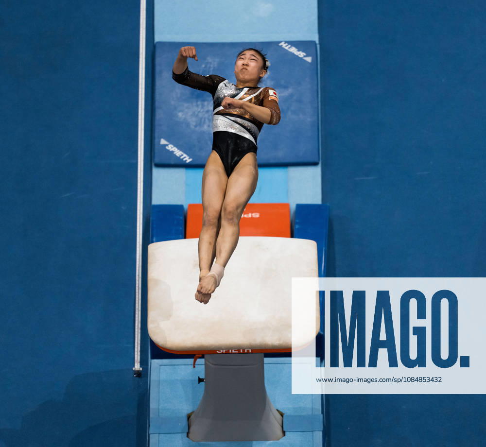 2026 Artistic Gymnastics World Championships, Day 5, Women s Team Final 261021 Rina Kishi of Japan competes in vault during women s team final on day five of the 2026 Artistic Gymnastics World Championships on October 21, 2026 in Rotterdam. Photo: Joel Marklund BILDBYRÅN kod JM JM0863 bbeng artistisk gymnastik artistic gymnastics gymnastik-vm vm artistic gymnastics world championships final lagfinal team final dam