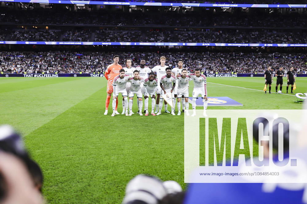 Real Madrid v RB Leipzig - UEFA Champions League 2026 27 October 21, 2026, Santiago Bernabeu stadium, Madrid, Spain: Squad of Real Madrid during UEFA Champions League 2026 27 football match between Real Madrid and RB Leipzig at Santiago Bernabeu stadium on October 21, 2026, in Madrid, Spain. Madrid Santiago Bernabeu Stadium Madrid Spain
