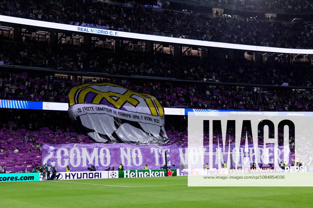 Real Madrid fans during UEFA Champions League football match between Real Madrid CF and RB Leipzig at Santiago Bernabeu Stadium in Madrid, Spain, October 21, 2026 Soccer 2026: Real Madrid CF Vs RB Leizpig - ZUMAa206 20261021_zsp_a206_006