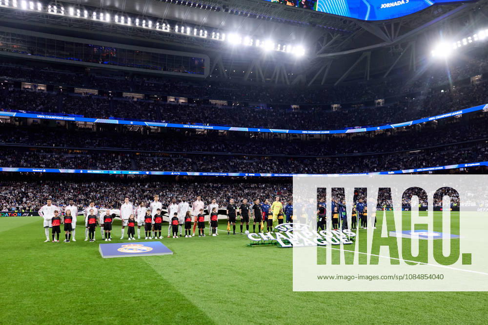 Real Madrid and RB Leipzig during UEFA Champions League football match between Real Madrid CF and RB Leipzig at Santiago Bernabeu Stadium in Madrid, Spain, October 21, 2026 Soccer 2026: Real Madrid CF Vs RB Leizpig - ZUMAa206 20261021_zsp_a206_008