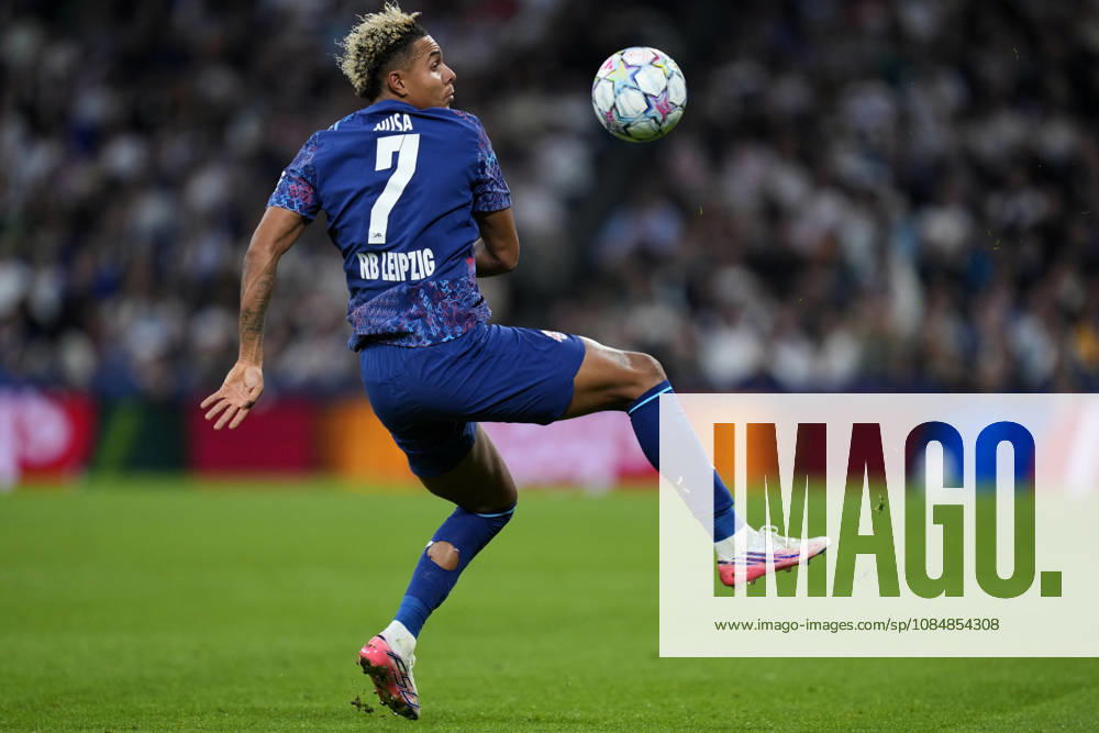 ESP: Real Madrid v RB Leipzig. UEFA Champions League. Matchday 3. Antonio Nusa of RB Leipzig during the UEFA Champions League match between Real Madrid and RB Leipzig played at Santiago Bernabeu Stadium on 21 Oct 2026 in Madrid, Spain. kpng