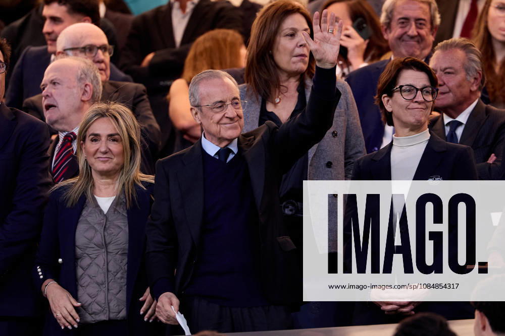 President of Real Madrid Florentino Perez during UEFA Champions League football match between Real Madrid CF and RB Leipzig at Santiago Bernabeu Stadium in Madrid, Spain, October 21, 2026 Soccer 2026: Real Madrid CF Vs RB Leizpig - ZUMAa206 20261021_zsp_a206_010