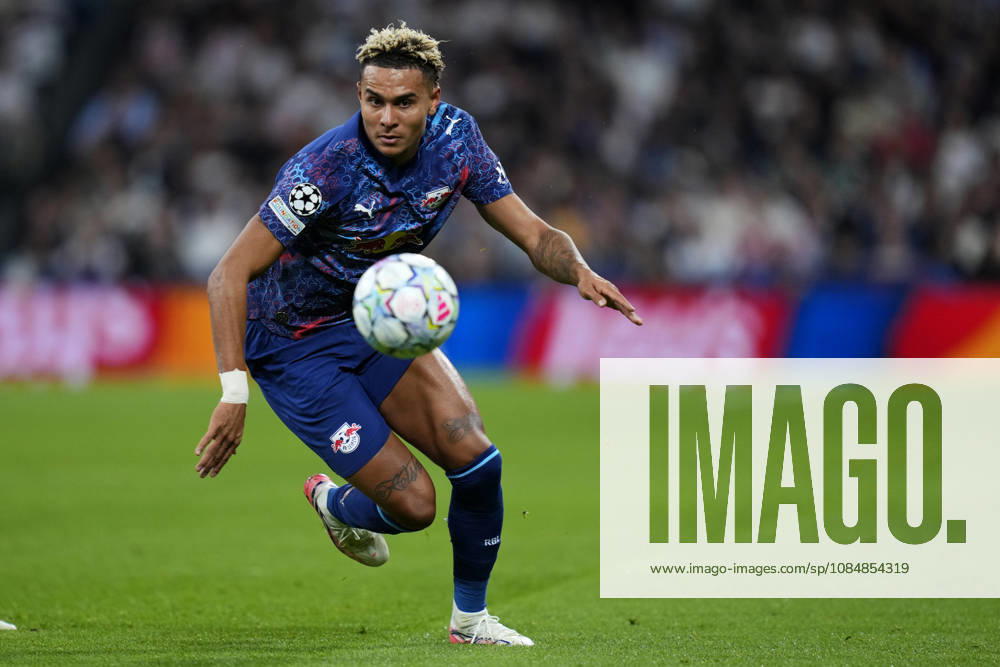 ESP: Real Madrid v RB Leipzig. UEFA Champions League. Matchday 3. Antonio Nusa of RB Leipzig during the UEFA Champions League match between Real Madrid and RB Leipzig played at Santiago Bernabeu Stadium on 21 Oct 2026 in Madrid, Spain. kpng