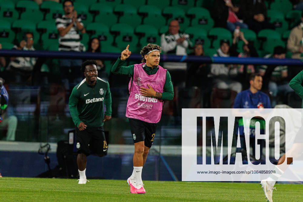 Maxi Araujo seen in football match between Sporting CP and LASK in UEFA Champions League 2026 27 at Estadio JosÃ Alvalade, Lisboa, Portugal (Luis Loureiro Ball Raw Images PT) Lisboa Estadio JosÃ Alvalade Portugal