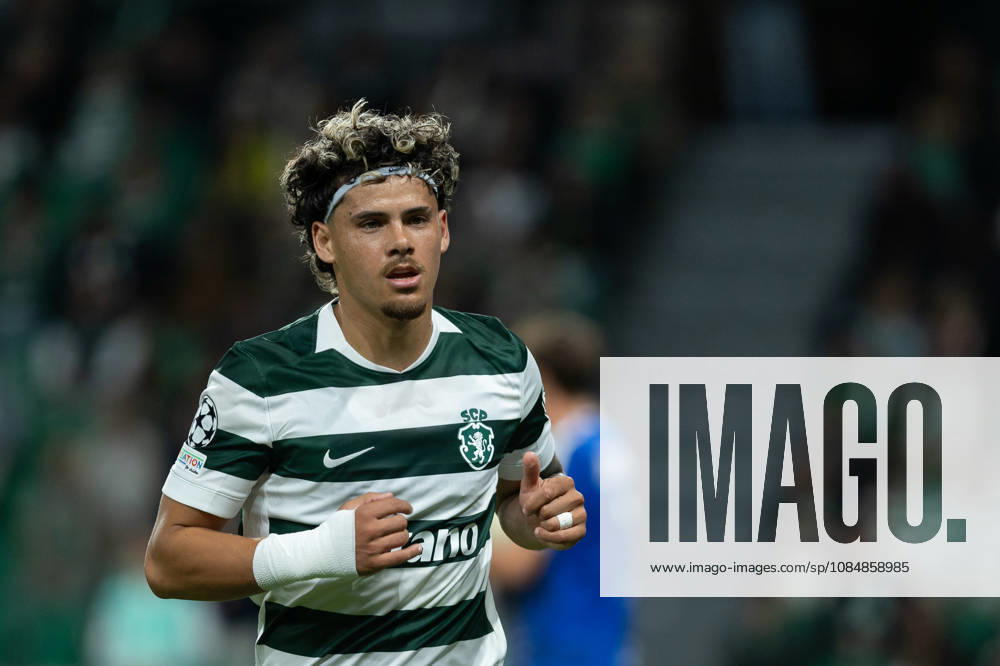 Sporting defender from Uruguay MAXI ARAUJO (20) in action during the game for the League Phase for the UEFA Champions League between Sporting and LASK Linz at Estadio Jose de Alvalade Lisbon Portugal - ZUMAs359 20261021_zsp_s359_015