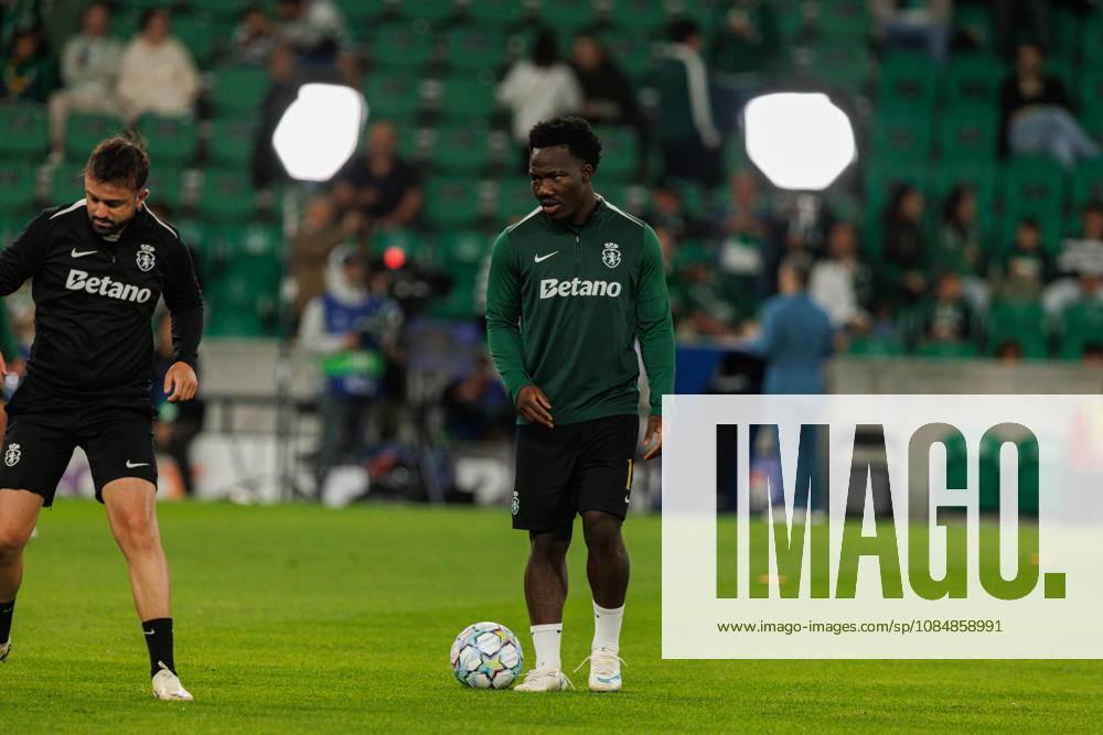 Nestory Irankunda seen in football match between Sporting CP and LASK in UEFA Champions League 2026 27 at Estadio JosÃ Alvalade, Lisboa, Portugal (Luis Loureiro Ball Raw Images PT) Lisboa Estadio JosÃ Alvalade Portugal