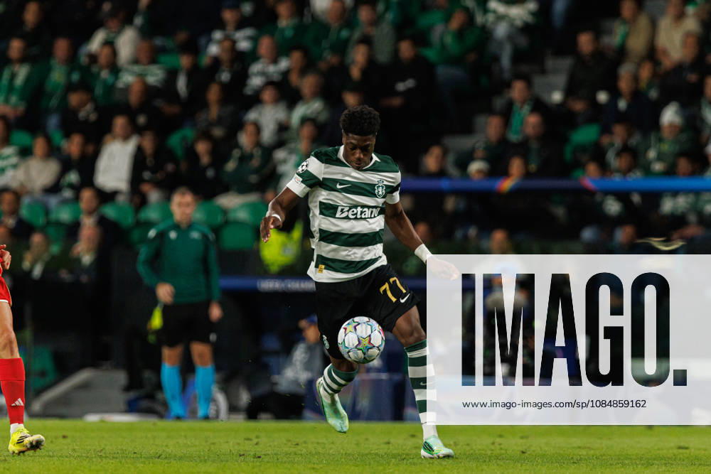 Issa Doumbia seen in football match between Sporting CP and LASK in UEFA Champions League 2026 27 at Estadio Josà Alvalade, Lisboa, Portugal (Luis Loureiro Ball Raw Images PT) Lisboa Estadio Josà Alvalade Portugal