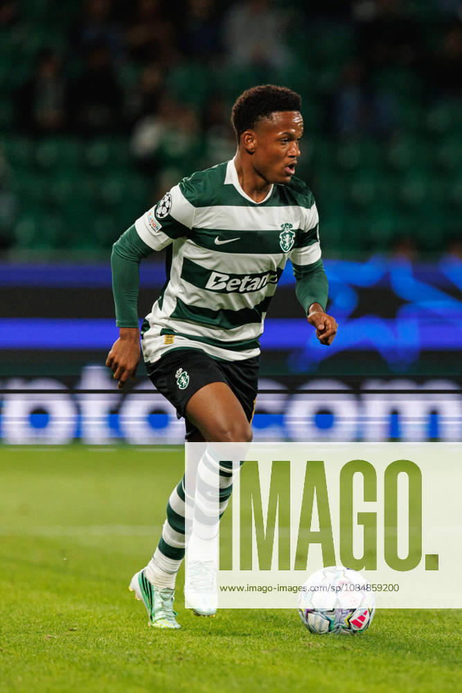 Geny Catamo seen in football match between Sporting CP and LASK in UEFA Champions League 2026 27 at Estadio Josà Alvalade, Lisboa, Portugal (Luis Loureiro Ball Raw Images PT) Lisboa Estadio Josà Alvalade Portugal