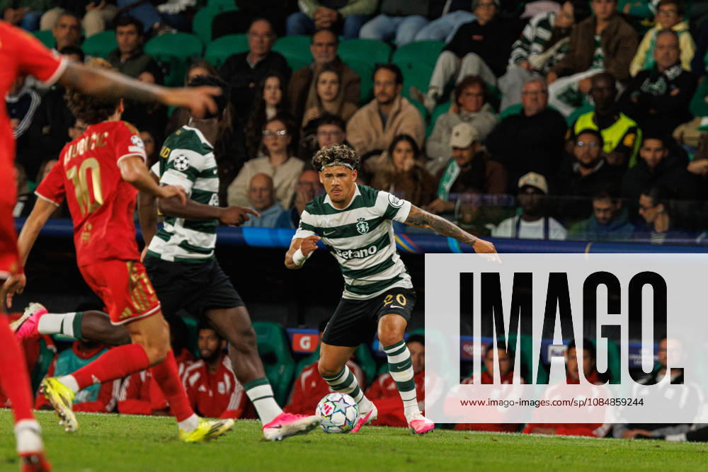 Maxi Araujo seen in football match between Sporting CP and LASK in UEFA Champions League 2026 27 at Estadio Josà Alvalade, Lisboa, Portugal (Luis Loureiro Ball Raw Images PT) Lisboa Estadio Josà Alvalade Portugal