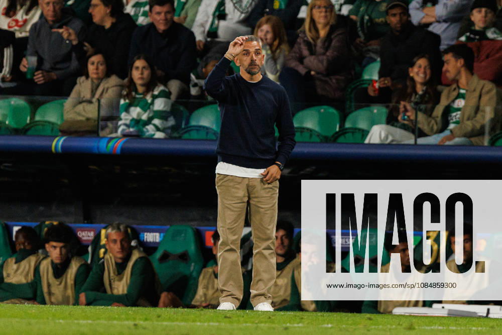 Rui Borges seen in football match between Sporting CP and LASK in UEFA Champions League 2026 27 at Estadio Josà Alvalade, Lisboa, Portugal (Luis Loureiro Ball Raw Images PT) Lisboa Estadio Josà Alvalade Portugal