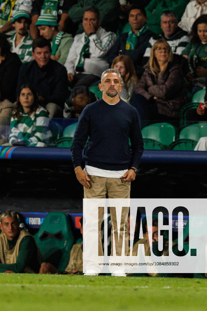 Rui Borges seen in football match between Sporting CP and LASK in UEFA Champions League 2026 27 at Estadio Josà Alvalade, Lisboa, Portugal (Luis Loureiro Ball Raw Images PT) Lisboa Estadio Josà Alvalade Portugal
